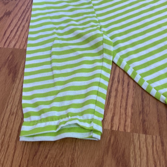 Target lime green and white striped matching outfit - Picture 7 of 9